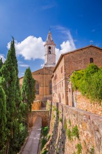 33266552 - view of the vintage town of pienza, italy